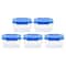 IRIS Element Resistant Clear Plastic Storage Boxes with Blue Lid